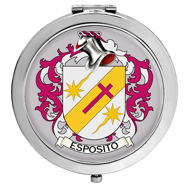 Esposito (Italy) Coat of Arms Compact Mirror