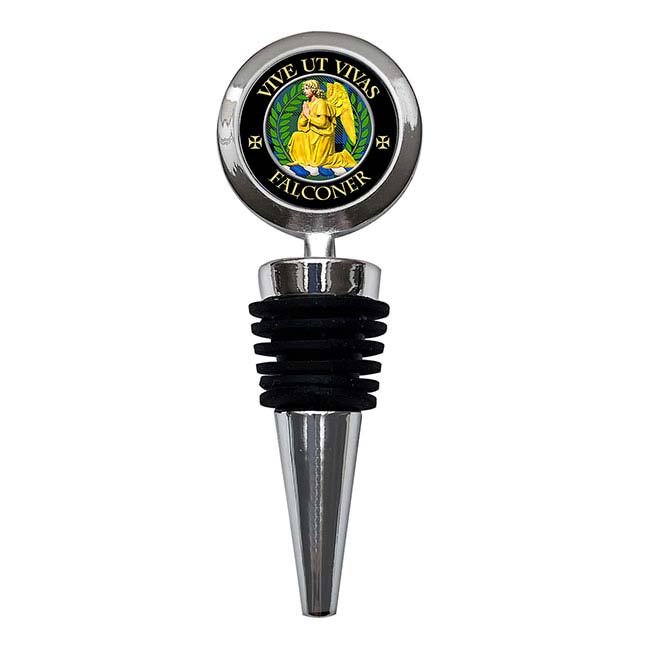 Falconer Scottish Clan Crest Bottle Stopper