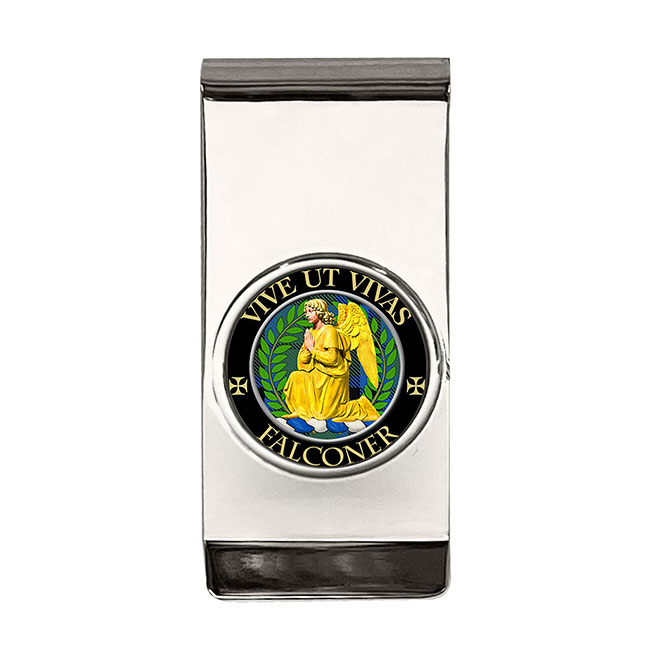 Falconer Scottish Clan Crest Money Clip