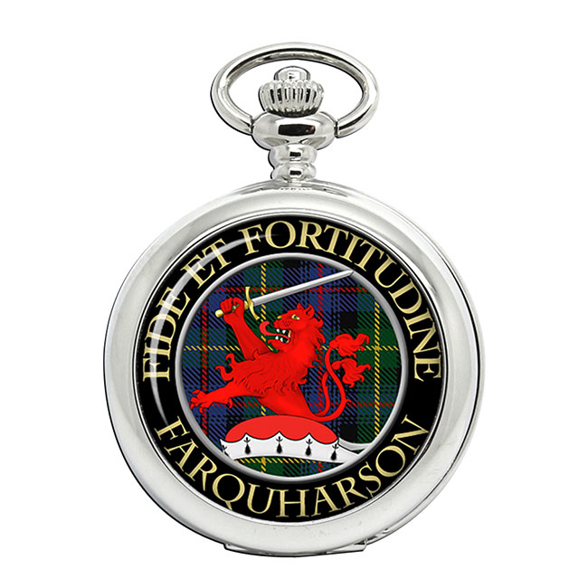 Farquharson Scottish Clan Crest Pocket Watch