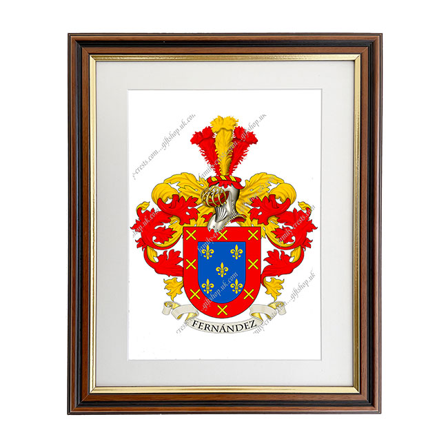 Fernandez (Spain) Coat of Arms Framed Print