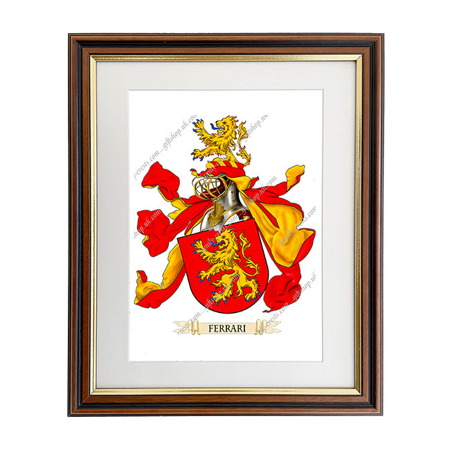 Ferrari (Italy) Coat of Arms Framed Print