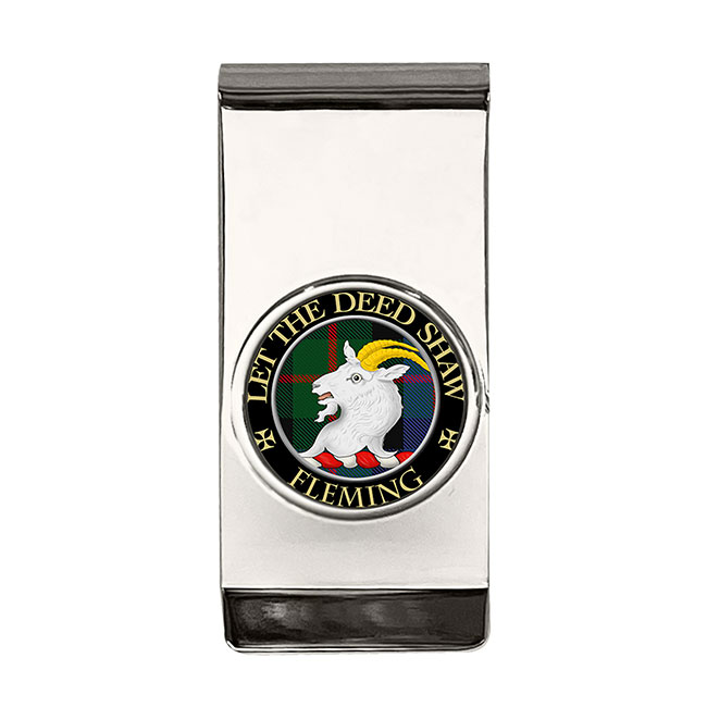 Fleming Scottish Clan Crest Money Clip