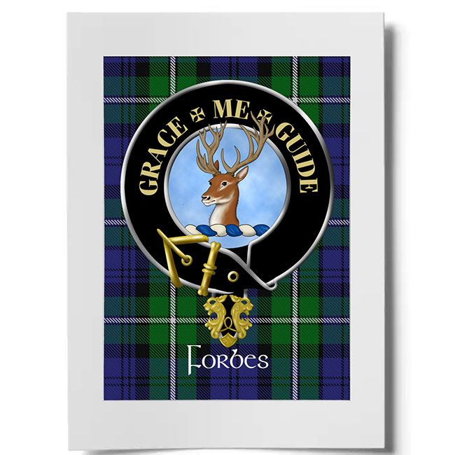 Forbes Scottish Clan Crest Ready to Frame Print