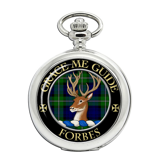 Forbes Scottish Clan Crest Pocket Watch Family Crests