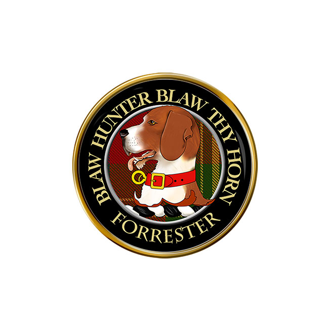 Forrester Scottish Clan Crest Pin Badge - Family Crests