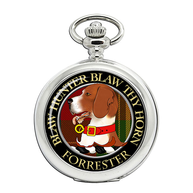 Forrester Scottish Clan Crest Pocket Watch