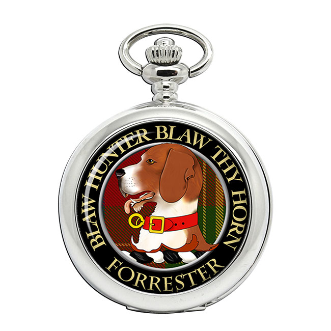 Forrester Scottish Clan Crest Pocket Watch Family Crests