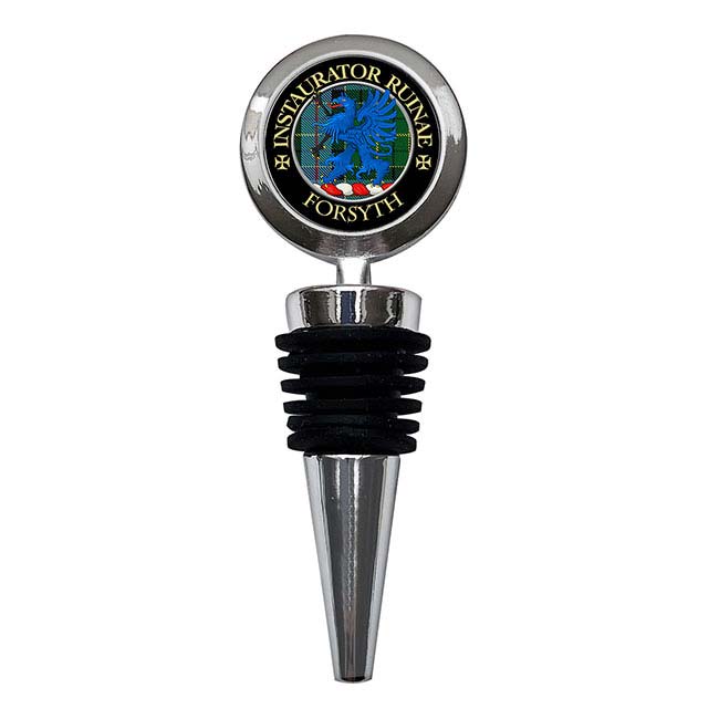 Forsyth Scottish Clan Crest Bottle Stopper