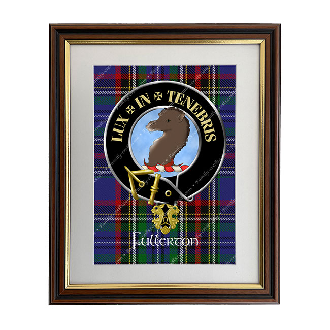 Fullerton Scottish Clan Crest Framed Print
