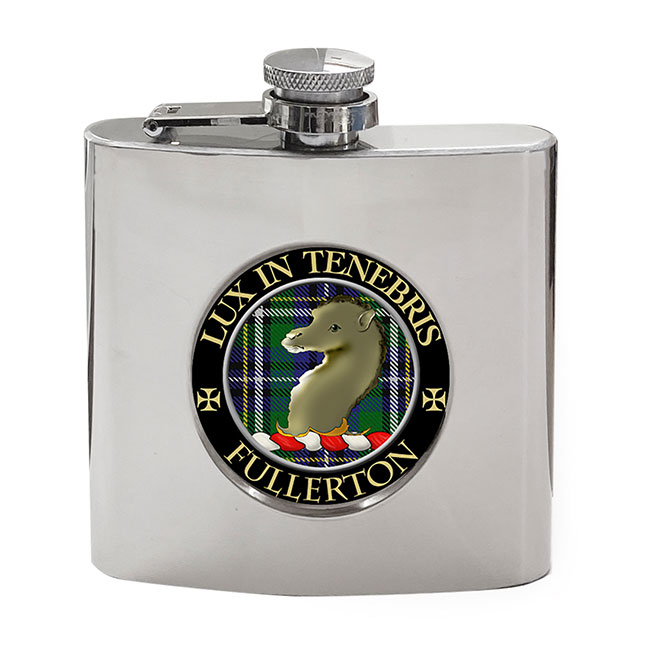 Fullerton Scottish Clan Crest Hip Flask