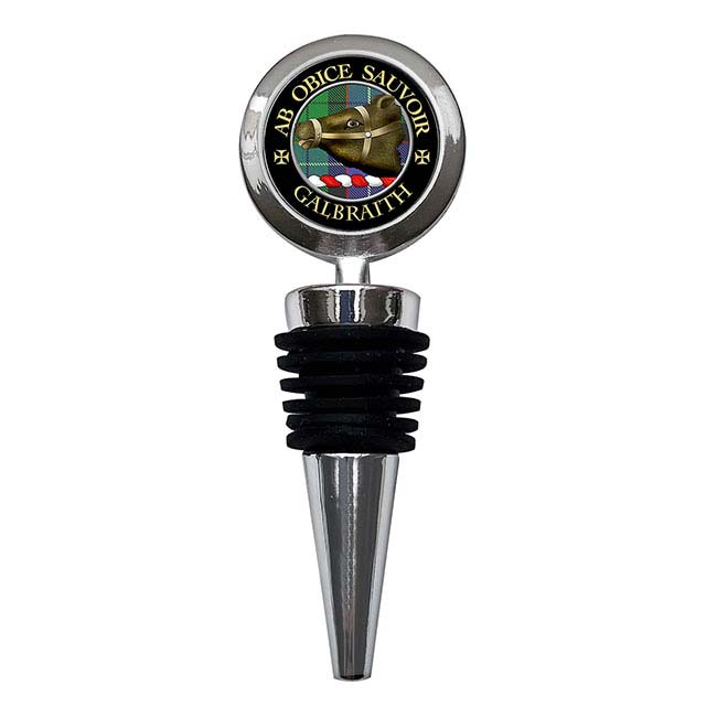 Galbraith Scottish Clan Crest Bottle Stopper