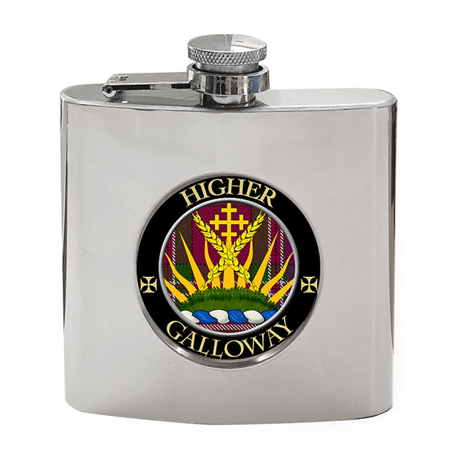 Galloway Scottish Clan Crest Hip Flask