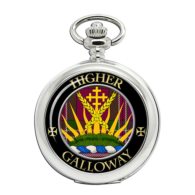 Galloway Scottish Clan Crest Pocket Watch