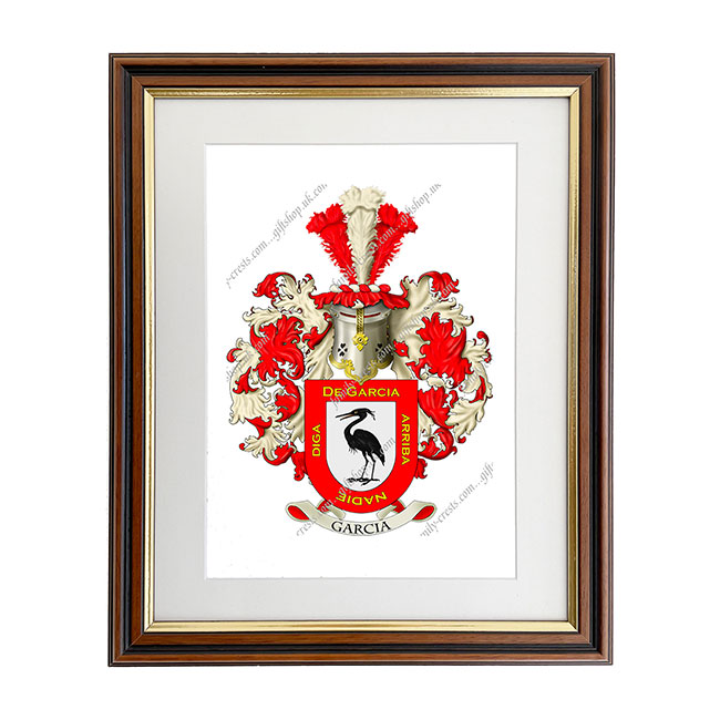 Garcia (Spain) Coat of Arms Framed Print