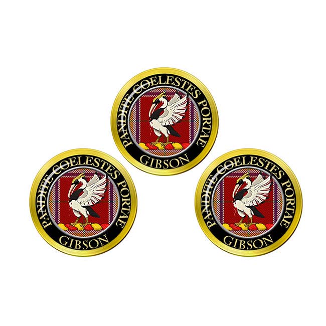 Gibson Scottish Clan Crest Golf Ball Markers