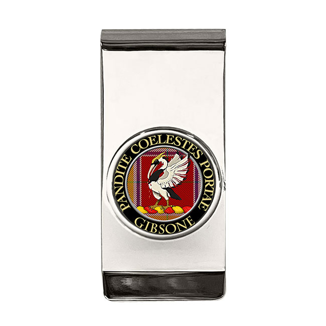 Gibsone Scottish Clan Crest Money Clip