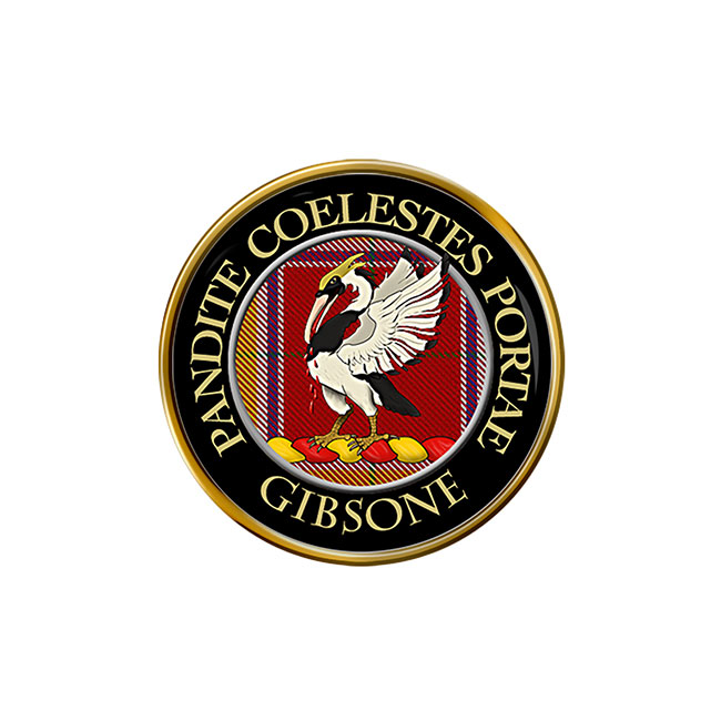 Gibsone Scottish Clan Crest Pin Badge