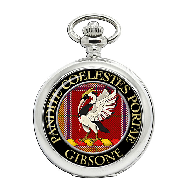 Gibsone Scottish Clan Crest Pocket Watch