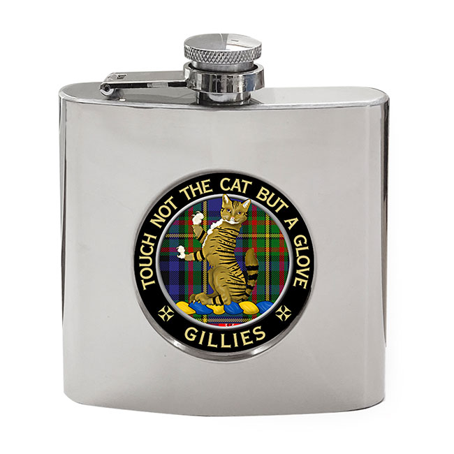 Gillies Scottish Clan Crest Hip Flask