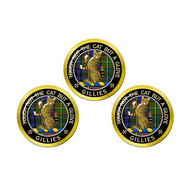 Gillies Scottish Clan Crest Golf Ball Markers Family Crests