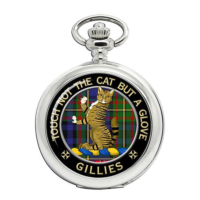 Gillies Scottish Clan Crest Pocket Watch