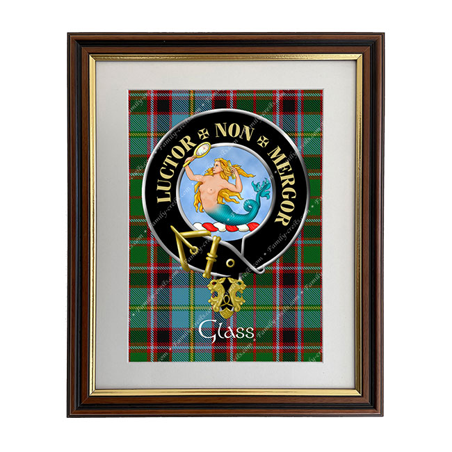 Glass Scottish Clan Crest Framed Print