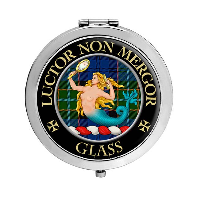 Glass Scottish Clan Crest Compact Mirror