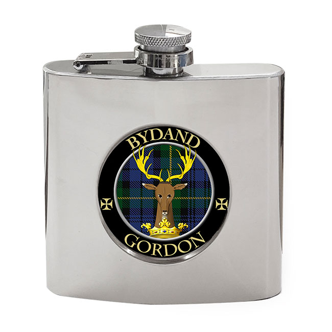 Gordon Scottish Clan Crest Hip Flask