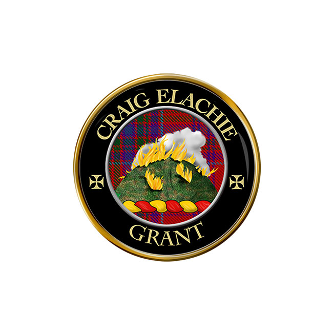 Grant (Gaelic Motto) Scottish Clan Crest Pin Badge
