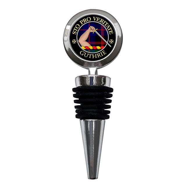 Guthrie Scottish Clan Crest Bottle Stopper