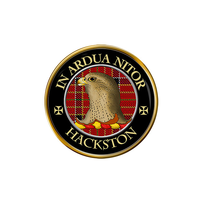 Hackston Scottish Clan Crest Pin Badge