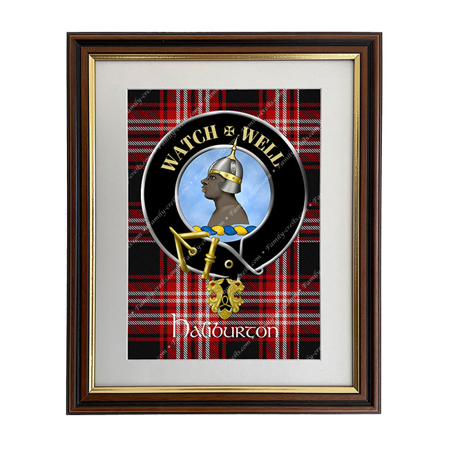 Haliburton Scottish Clan Crest Framed Print