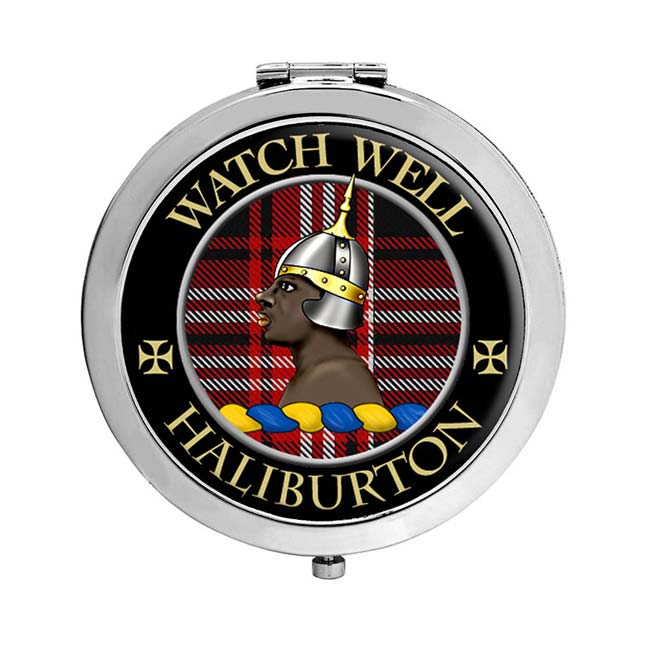 Haliburton Scottish Clan Crest Compact Mirror