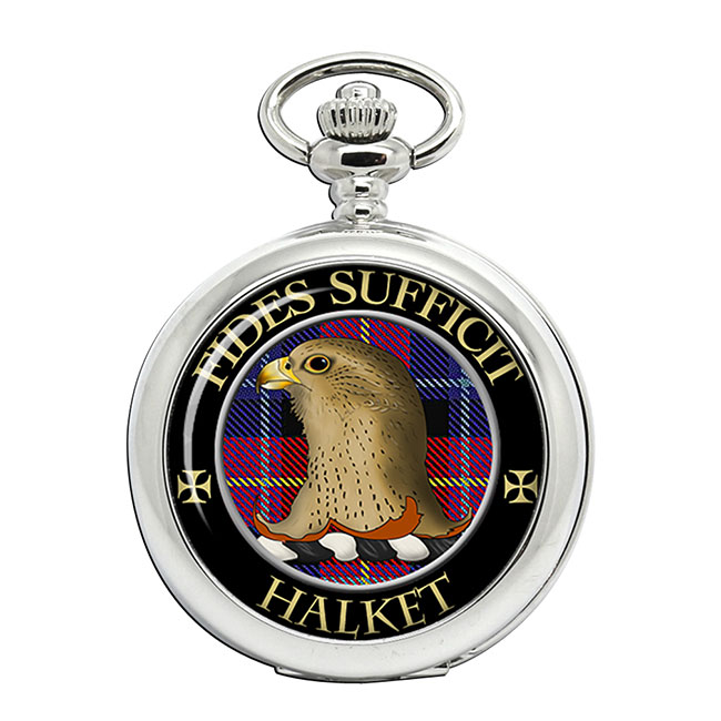 Halket Scottish Clan Crest Pocket Watch