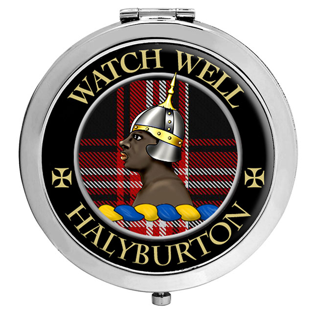 Halyburton Scottish Clan Crest Compact Mirror