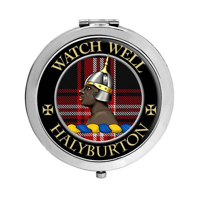 Halyburton Scottish Clan Crest Compact Mirror