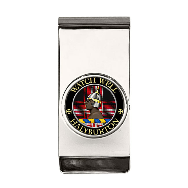 Halyburton Scottish Clan Crest Money Clip