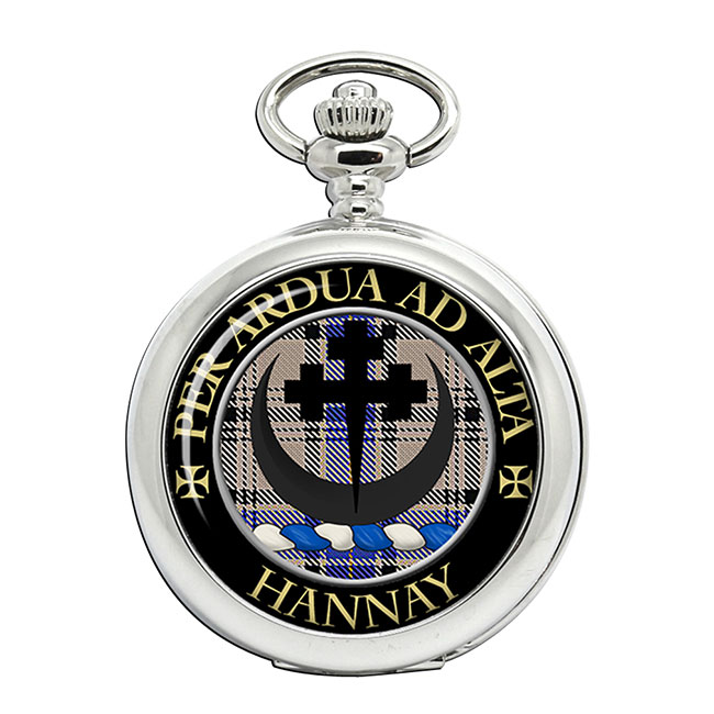 Hannay Scottish Clan Crest Pocket Watch