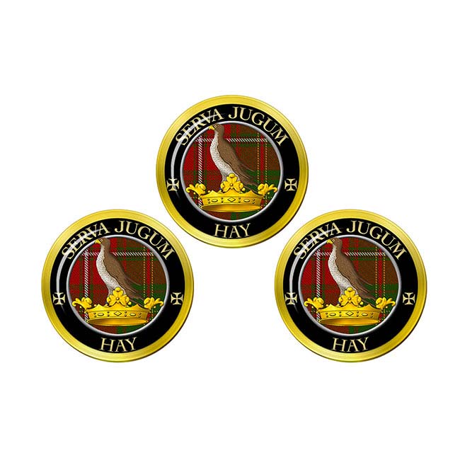 Hay Scottish Clan Crest Golf Ball Markers