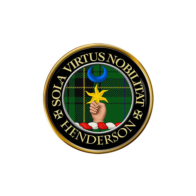 Henderson Scottish Clan Crest Pin Badge
