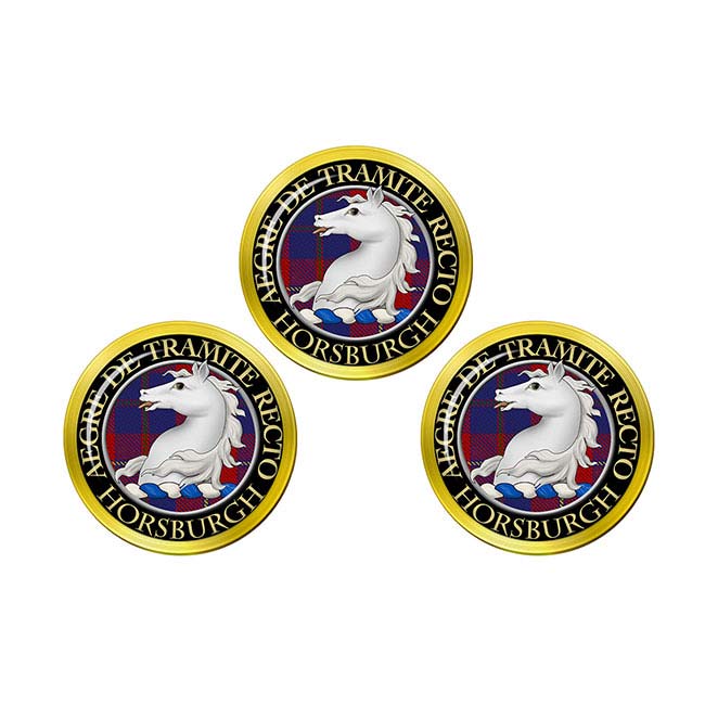 Horsburgh Scottish Clan Crest Golf Ball Markers