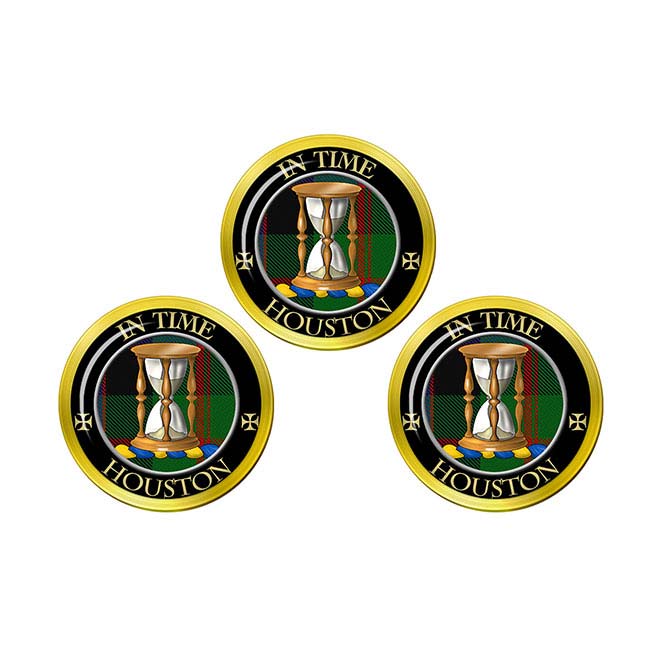 Houston Scottish Clan Crest Golf Ball Markers