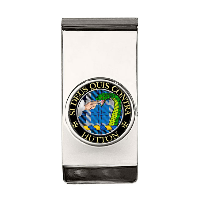 Hutton Scottish Clan Crest Money Clip