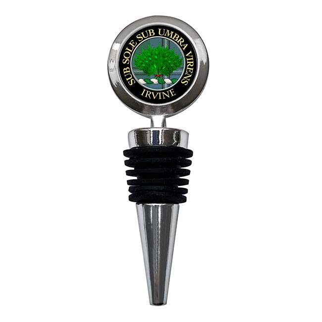 Irvine Scottish Clan Crest Bottle Stopper