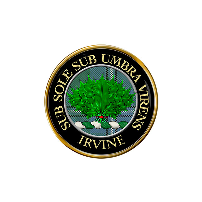 Irvine Scottish Clan Crest Pin Badge