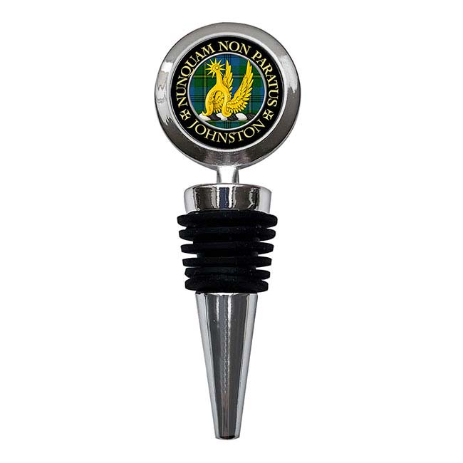 Johnston Scottish Clan Crest Bottle Stopper