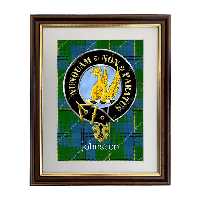 Johnston Scottish Clan Crest Framed Print