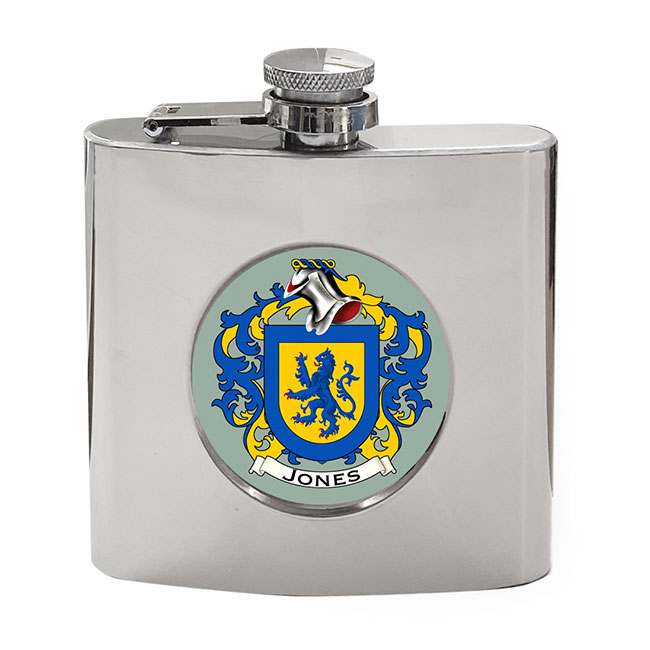 Jones (Wales) Coat of Arms Hip Flask