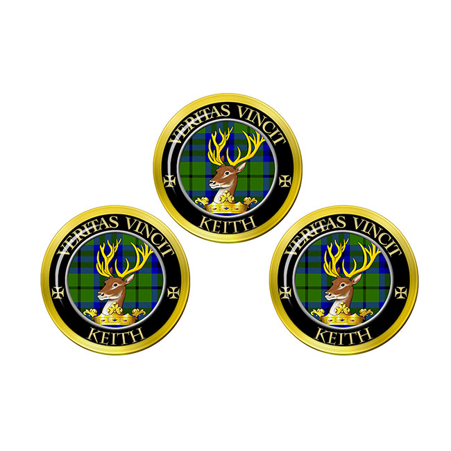 Keith Scottish Clan Crest Golf Ball Markers